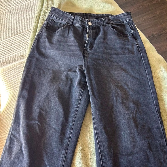 BLACK BAGGY JEANS - Picture 1 of 2